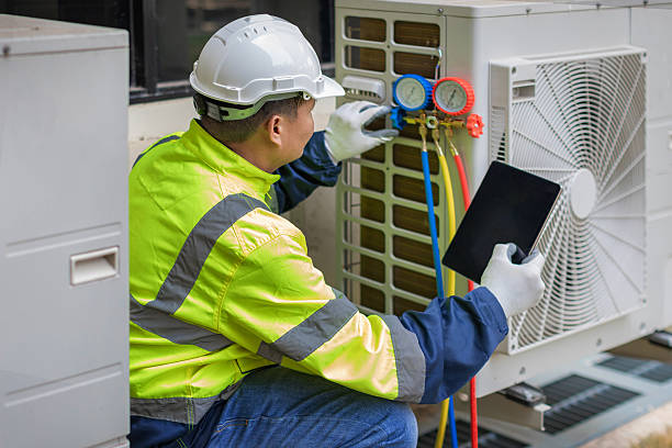 Professional Hvac Installation technician working in Cedar Valley, UT